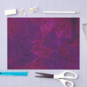 秋の紫ピンクネオンダークメープル葉 薄葉紙 (クラフト)