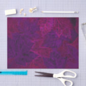 秋の紫ピンクネオンダークメープル葉 薄葉紙 (クラフト)