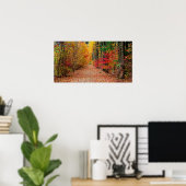 秋の経路、プリント ポスター (ホームオフィス)