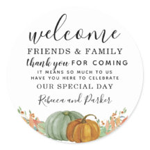 秋の結婚カボチャの歓迎感謝してい品