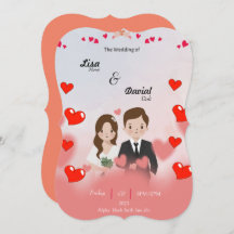 秋の結婚フラットカード