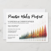 秋の結婚リハーサル 招待状 (正面)