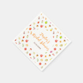 秋の結婚前お披露目パーティー スタンダードカクテルナプキン (角)