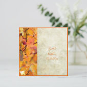 秋の結婚式の招待状 招待状 (スタンド正面)