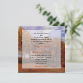 秋の結婚式の招待状。秋の風景 招待状 (スタンド正面)