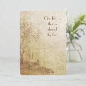 秋の結婚式の招待 招待状 (スタンド正面)