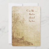 秋の結婚式の招待 招待状 (正面)