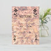 秋の結婚式の空白の招待状 招待状 (スタンド正面)