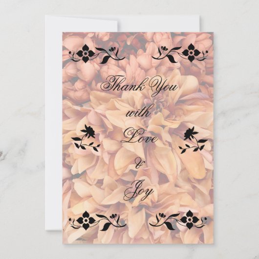 秋の結婚式の空白の招待状 招待状 (裏面)