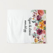 秋の結婚式の背景、夏のフォトブースプロップ タペストリー (正面(横))