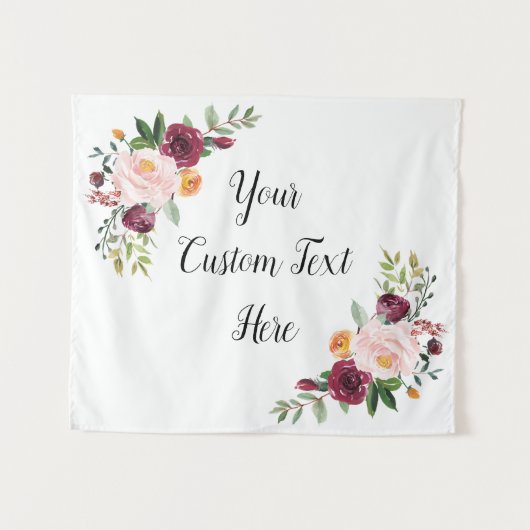 秋の結婚式の背景、秋の結婚装飾 タペストリー (正面(横))