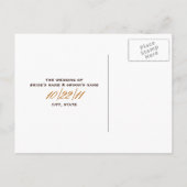 秋の結婚式は日付を保存 – Barnwood & Flowers 案内ポストカード (裏面)