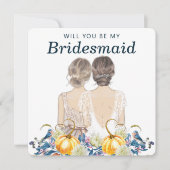 秋の結婚式は私の花嫁になる 招待状 (正面)