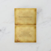 秋の結婚式やカントリーウェディングの写真付き感謝カード サンキューカード (内部)