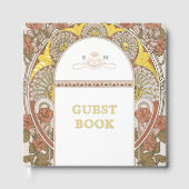 秋の結婚式アールヌーボー ゲストブック (正面)
