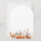 秋の結婚式エレガントボホフローラ 招待状 (裏面)