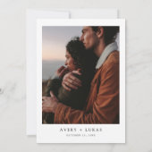 秋の結婚式エレガントボー 招待状 (裏面)