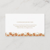 秋の結婚式カスタムエンクロージャカード エンクロージャーカード (正面)