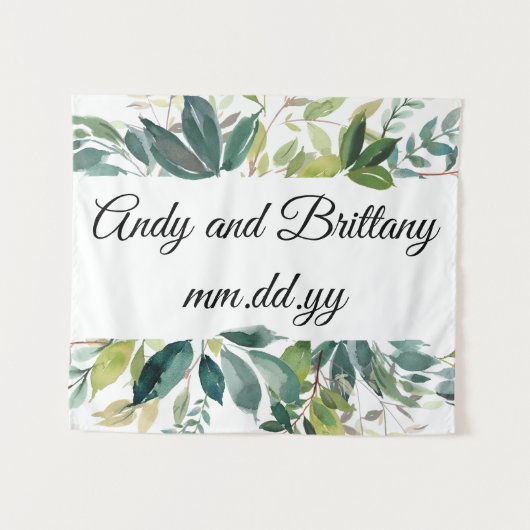 秋の結婚式カスタム披露宴フォトブース タペストリー (正面(横))