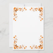 秋の結婚式クーパー&レベッカ招待状カード 招待状 (裏面)