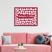 秋の結婚式ゲストブックオルタナティブ75葉ゲスト キャンバスプリント (インサイチュ (リビング))