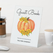 秋の結婚式ゲストブックペデスタルサイン 台座サイン (インサイチュ)