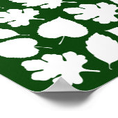 秋の結婚式ゲストブック代替75ゲスト葉 ポスター (角)