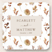 秋の結婚式コースター コースター (正面)