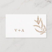 秋の結婚式サイト エンクロージャーカード (裏面)