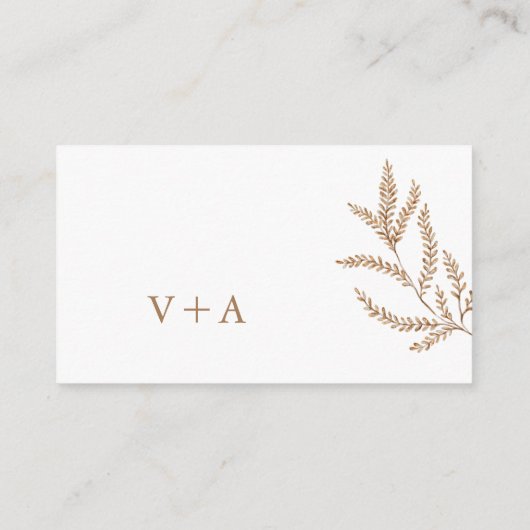 秋の結婚式サイト エンクロージャーカード (裏面)