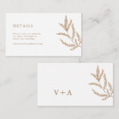 秋の結婚式サイト エンクロージャーカード (正面/裏面)