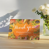 秋の結婚式サンキューオータムメープル葉パンプキン