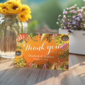 秋の結婚式サンキューオータムメープル葉パンプキン