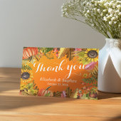 秋の結婚式サンキューオータムメープル葉パンプキン