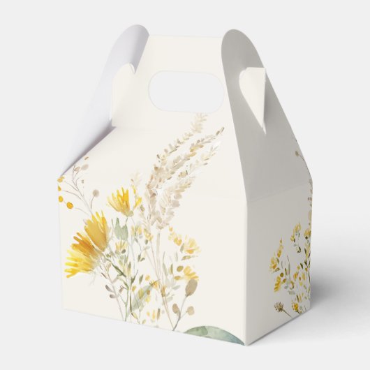 秋の結婚式サンキューフェイバーボックスひまわり フェイバーボックス (裏面サイド)