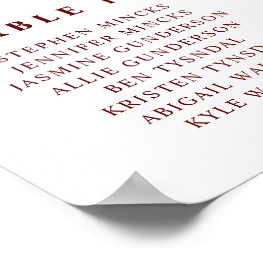 秋の結婚式シーティンググラフヒマワリバラフォームB ポスター (角)