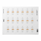 秋の結婚式スプレッドラブノンジェルスハンドサニタイザー ラベル (フルシート)