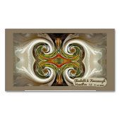 「秋の結婚式テーブル好み」名刺マグネット マグネット名刺 (正面)