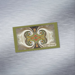 「秋の結婚式テーブル好み」名刺マグネット マグネット名刺