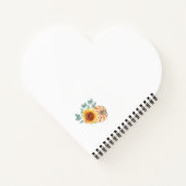 秋の結婚式テーマブリーズメイドフビーズノート ノートブック (裏面)