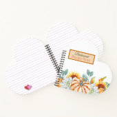 秋の結婚式テーマブリーズメイドフビーズノート ノートブック (内部)