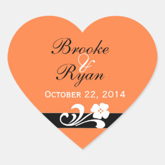 秋の結婚式ハートシール ハートシール