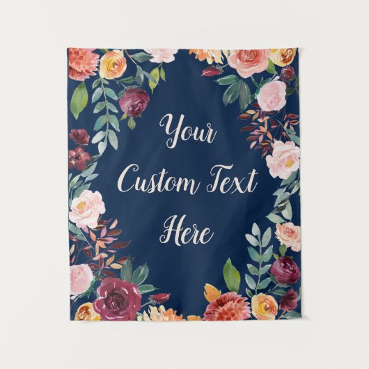 秋の結婚式バックドロップサマーフォトブースプロップ タペストリー (正面)