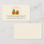 秋の結婚式パンプキンスWebサイト エンクロージャーカード (正面/裏面)