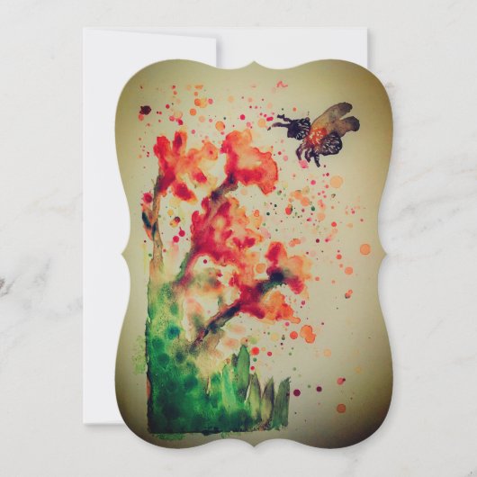 秋の結婚式フラットカード (正面)