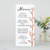 秋の結婚式フラットメニュー メニュー (スタンド正面)