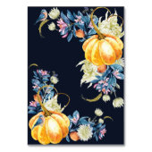 秋の結婚式フローラカボチャ テーブルナンバー (裏面)