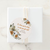 秋の結婚式ブランケット素朴花 フェイバータグ (インサイチュ)