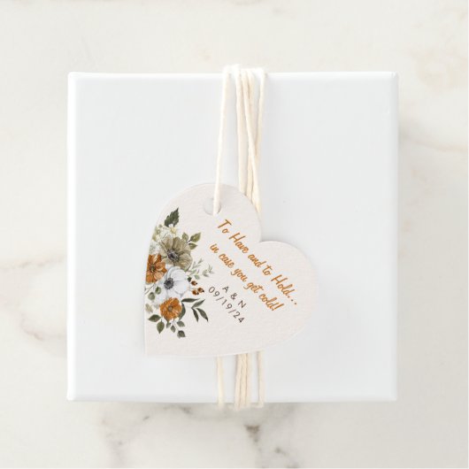 秋の結婚式ブランケット素朴花 フェイバータグ (インサイチュ)