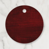 秋の結婚式ブルゴーニュバラひまわり感謝していあなた フェイバータグ (裏面)